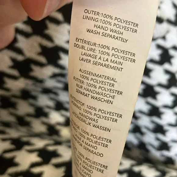 Nasty Gal houndstooth coat size 10 - Picture 6 of 10